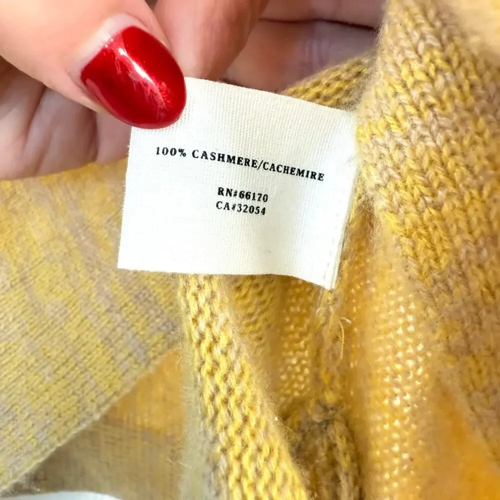 Sparrow Cashmere Wrap Shrug Gold Anthropologie XS Cozy Luxury Boho Chic Timeless - Picture 3 of 5
